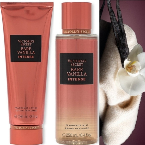 Victoria's Secret Other - Victoria's Secret Bare Vanilla Intense Fragrance Mist & Body Lotion Set NEW Rare